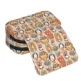 thumbnail image 4 of Disketp Colorful Owls Estuche de Lápices de Doble Capa con Tapa Abatible y Cremallera, Organizador Escolar para Adolescentes y Adultos, 4 of 7