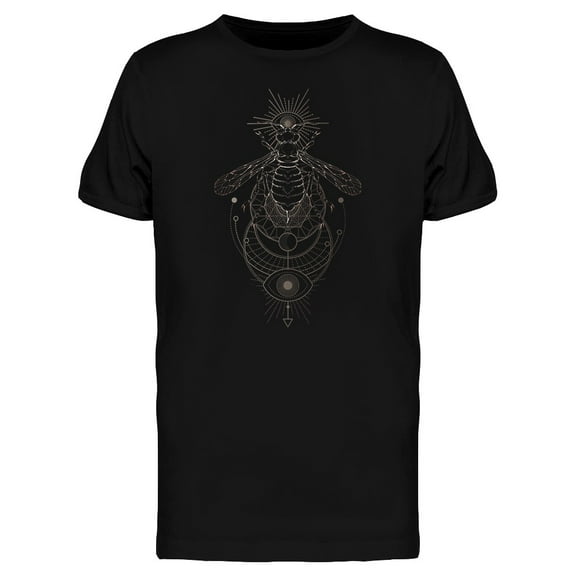 Wasp Sacred Geometric Style T-Shirt Men -Image by Shutterstock, Male 3X-Large