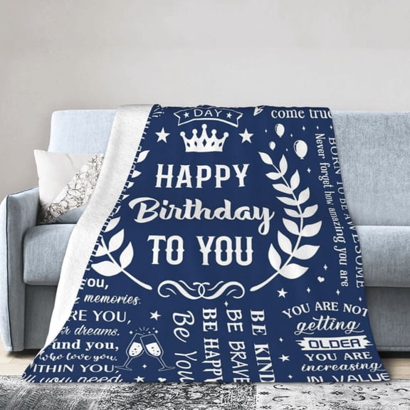 Birthday Gifts for Men, Men Gifts for Birthday Blanket , Dad Husband Grandpa Men Birthday Gift Ideas, 40th 50th 60th 70th Birthday Gifts for Men, Happy Birthday Decorations Gift 50x40