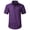 Purple-01, variant on Mens Short Sleeve Dress Shirts Casual Button Down Shirt Inner Contrast Formal Business Shirt Black