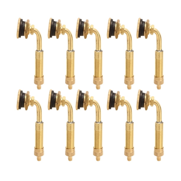 Vástago de válvula de neumático de cargador, 10 piezas Válvula de neumático de excavadora Vástago de válvula de neumático Vástago de válvula de rueda Rendimiento potente