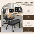 thumbnail image 4 of OMNIBERG Ergonomic Cross Legged Office Chair, Criss Cross Desk Chair ADHD Meditation Yoga Seat with Adjustable Height, Lumbar Support and Footrest, Kneeling Chair with Wheels, Black, 4 of 7