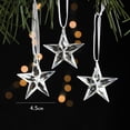 thumbnail image 4 of 3x de Navidad colgante acrílico adorno para de Navidad artesanía reutilizable decorativo DIY decoración de Navidad escultura para ventana, 4 of 9