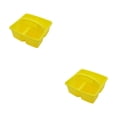 thumbnail image 1 of Ounissouiy Cesta de almacenamiento: solución para ordenar y clasificar cosas Cesta de almacenamiento apilable Bandeja de almacenamiento amarilla amarillo 2Conjunto, 1 of 6