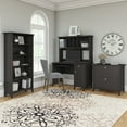 thumbnail image 2 of Salinas Mission Desk with Hutch and Storage in Vintage Black - Engineered Wood, 2 of 7