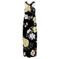 thumbnail image 4 of Summer Robes for Femmes Summer Conception Robe Décontractée Progressive Cou Sans Manches Suspendu V-Cou Robe Longue Womens Rompers for Summer Habillé sur Clearance, 4 of 5