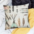 thumbnail image 2 of SHANXI Throw Pillow Covers Ethnic with s and Surface Cute for Couch Living Room 12x12in, 2 of 5