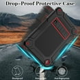 thumbnail image 6 of AVAWO Case for Samsung Galaxy Tab A11+ Plus/A9+ Plus 2026/2023 11-Inch, Shockproof Rugged Case Cover with Kickstand for Men Kids Toddler Boys Girls, Black+Red, 6 of 8