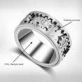 thumbnail image 3 of Rotating Gear Ring Stainless Steel Machinery Wind Designer Decompression Ring, 3 of 4