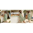 thumbnail image 3 of PUWEI Women's Casual Spaghetti Strap Dress Flowy Swing Boho Dress Stretchy Long Sundress with Side Pockets, 3 of 6