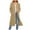 Khaki, variant on SHTXOZHI Long Hoodies for Women Zip Up Drawstring Sweatshirts Hooded Jacket Coat with Pockets