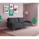 thumbnail image 1 of Sofá Cama Makora Yarvis Oxford Lino 3 Posiciones con Soft Foam Reclinable, 1 of 8