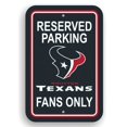 thumbnail image 1 of Houston Texans Plastic Parking Sign - Reserved Parking, 1 of 2