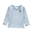 thumbnail image 4 of Autumn Winter Baby Girl Thickening T-shirt Clothing,Children Long Sleeve T-Shirts Tees Tops Warm For Kids, 4 of 6