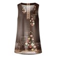thumbnail image 6 of Women Tank Tennis Tops for Women Casual Loose V Neck T Shirt Summer Fashion Camisole Tennis Top Comfortable Everyday Wear Brown XL, 6 of 6