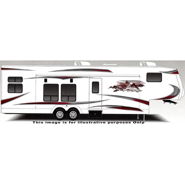 RV, Trailer, Camper, Large Vinyl Decals/Graphics -K-0008BUR