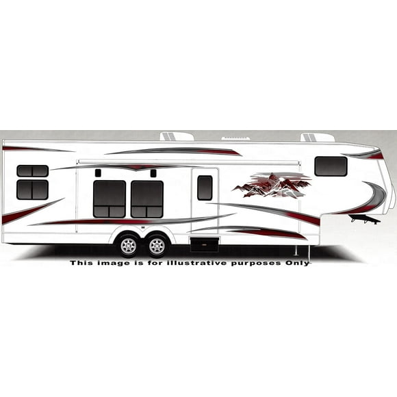 RV, Trailer, Camper, Large Vinyl Decals/Graphics -K-0008BUR