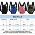 thumbnail image 3 of Pet  Backpack Adjustable Front Fabric Bag Legs Out for Cat Dog Color: Leopard Size:S-small, 3 of 8