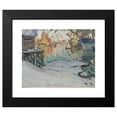 thumbnail image 2 of Anna Boberg 14x12 Black Modern Framed Museum Art Print Titled - From Svolvaer Harbor. Study from Lofoten (1910), 2 of 5