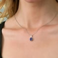 thumbnail image 3 of Gem Stone King 2.00 Ct Oval Blue Lapis 925 Sterling Silver Pendant with Chain, 3 of 4