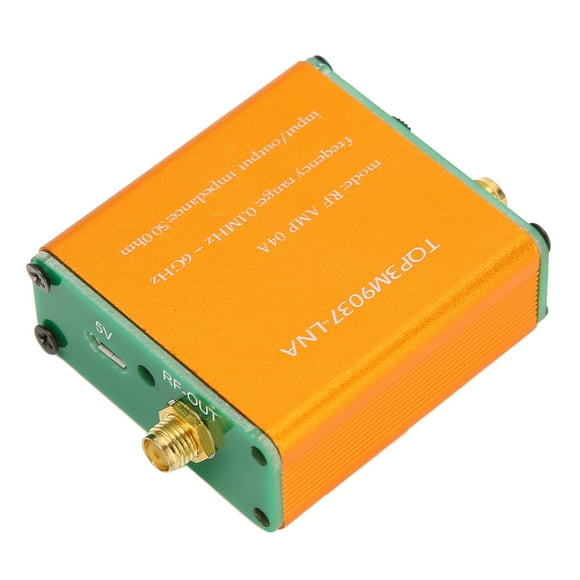 RF Power Amplifier Low Noise Amplifier High Linearity RF Power Preamplifier Module 20dB High Gain LNA Amplifier RF Amplifier Module, 0.1MHz-6GHz Frequency Range