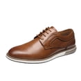 thumbnail image 1 of Zapatos Oxford Casual de Vestir para Hombre Bruno Marc, Marrón Talla 7W, 1 of 9