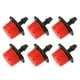 thumbnail image 5 of 100 Uds. Aspersor de riego ajustable de 360 grados emisor de riego por goteo de 1/4 pulgadas para sistema de riego rojo, 5 of 14