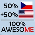 thumbnail image 2 of CafePress - Half Czech Half American Body Suit - Long Sleeve Cotton Baby Bodysuit, 2 of 4