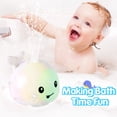 thumbnail image 5 of Gigilli Bebé Ballena Juguete De Baño Usb Recargable Fuente De Baño Juguete 6-12 12-18 Meses Juguetes De Baño Iluminados Rociador Rociador Agua Piscina Bañera Juguetes para Niños Pequeños 1-3 2-4 Bebé, 5 of 5