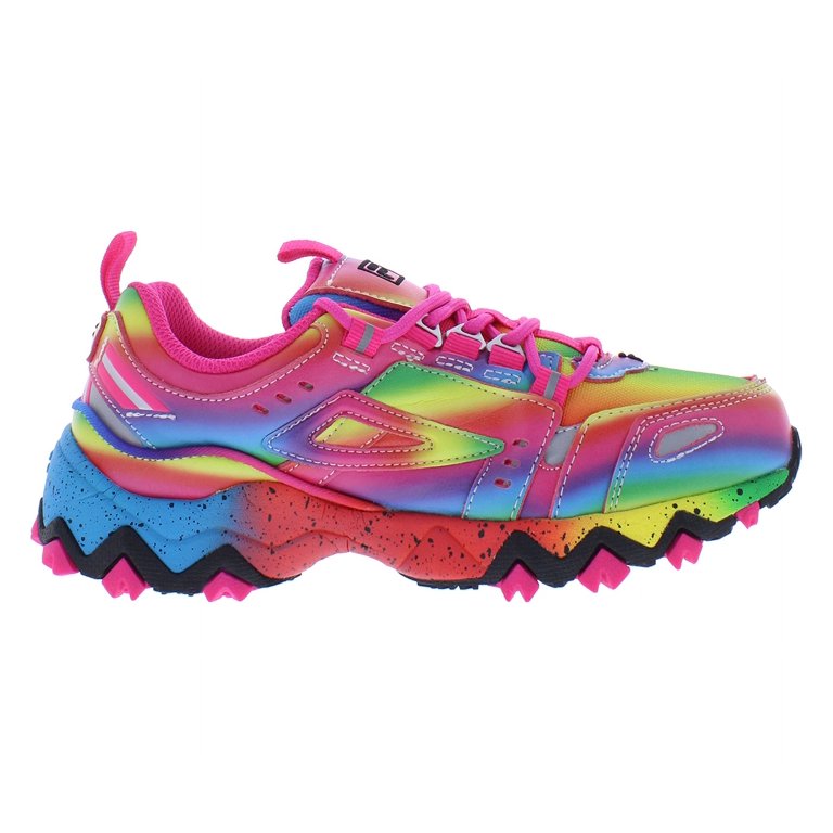 【THEAIRTOWN】 track flat shoes ♥2color Fila Oakmont Tr GS Girls Shoes Size 12, Color: Pink