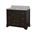 thumbnail image 6 of Madison 42" Bathroom Vanity with Chocolate Cabinet and Carrara Marble Top, 6 of 6