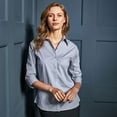 thumbnail image 3 of Premier Womens Poplin 3/4 Sleeve Blouse, 3 of 5