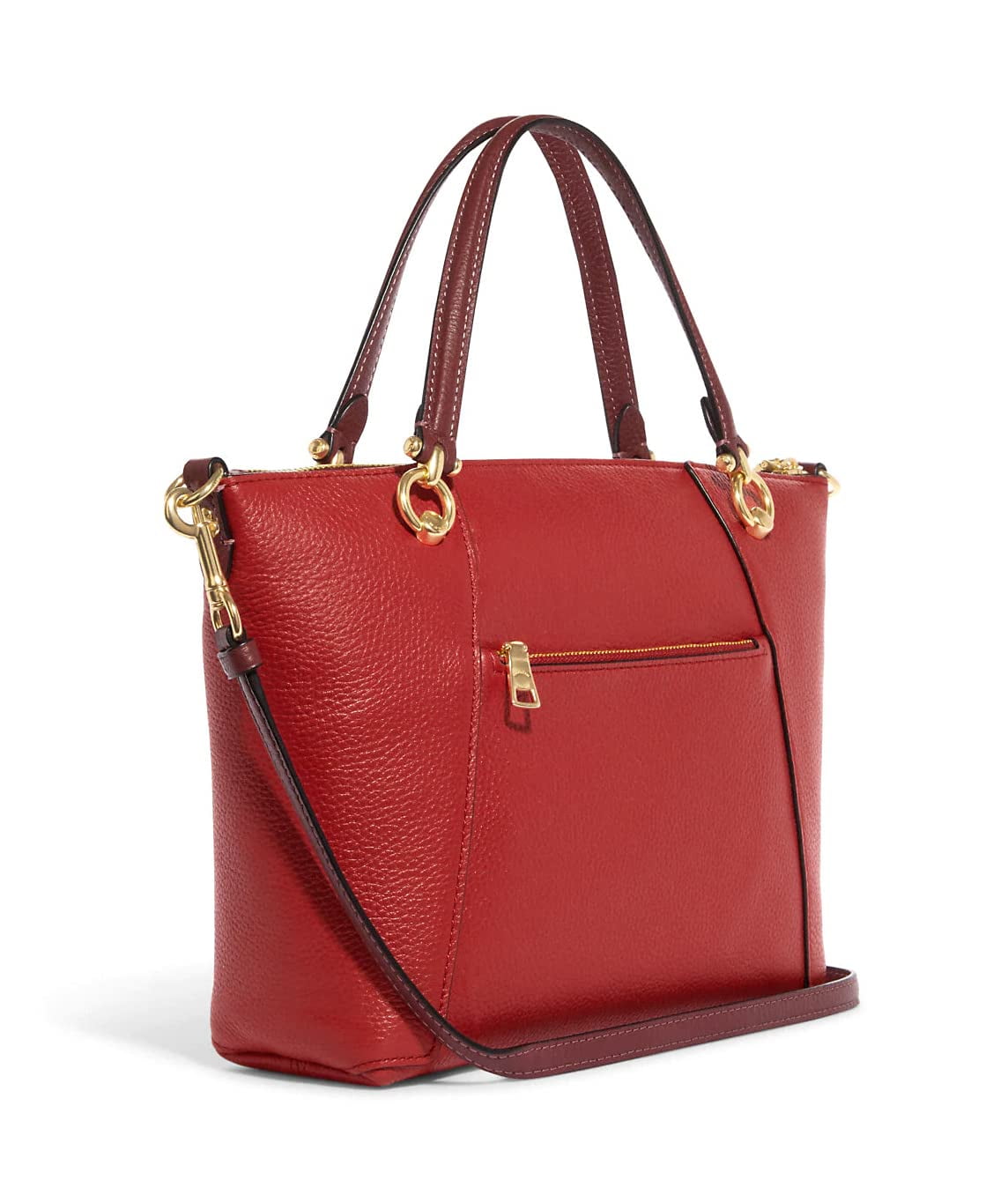 Coach Kacey Satchel In Colorblock Bag Red Apple Pebble Leather Crossbody Bag