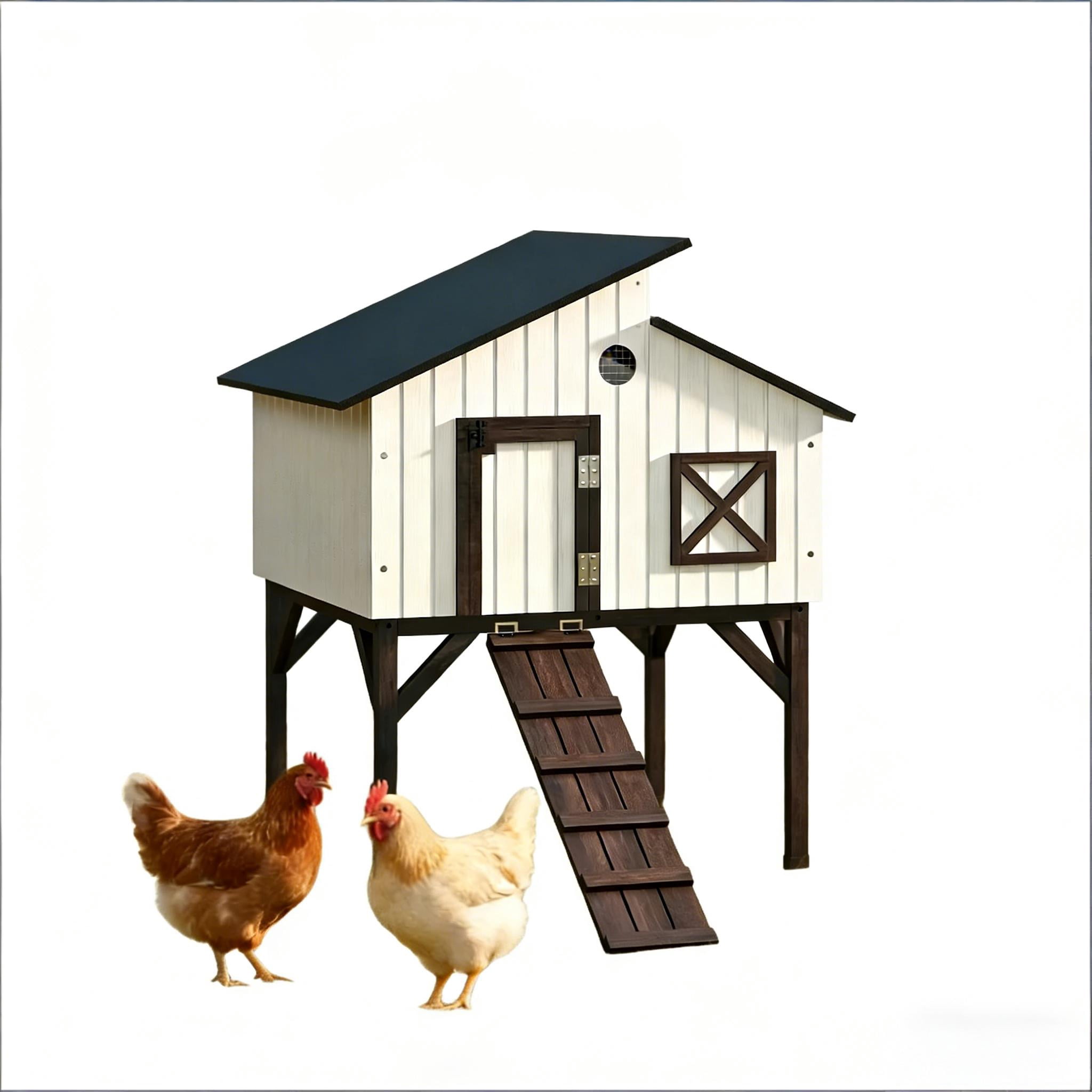 Pet House,Chicken Coop Hen House,Elevated Rabbit Hutch,Duck House