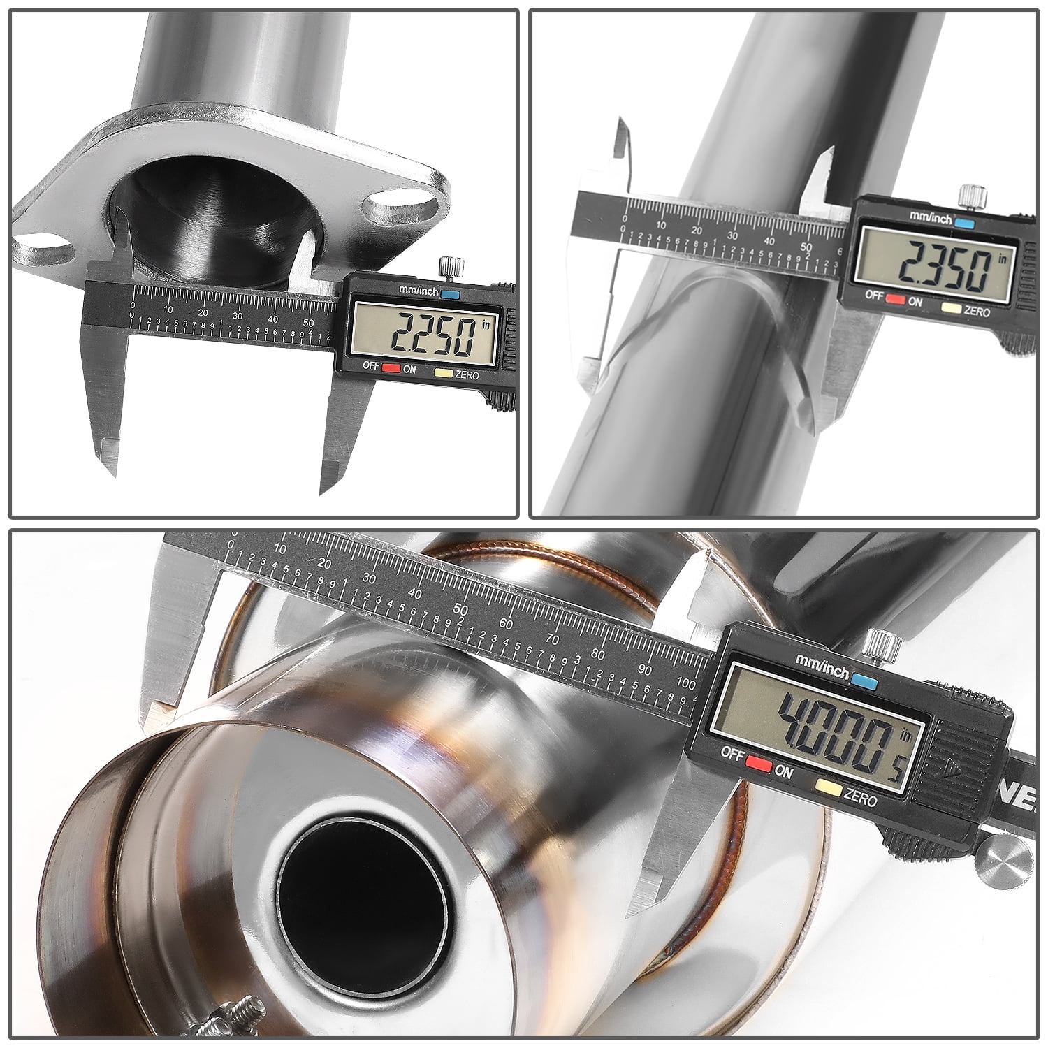 DNA Motoring CBE-IS300-BT For 2001 to 2005 Lexus IS300 Catback Exhaust System 4" Burn Tip Muffler - XE10 02 03 04