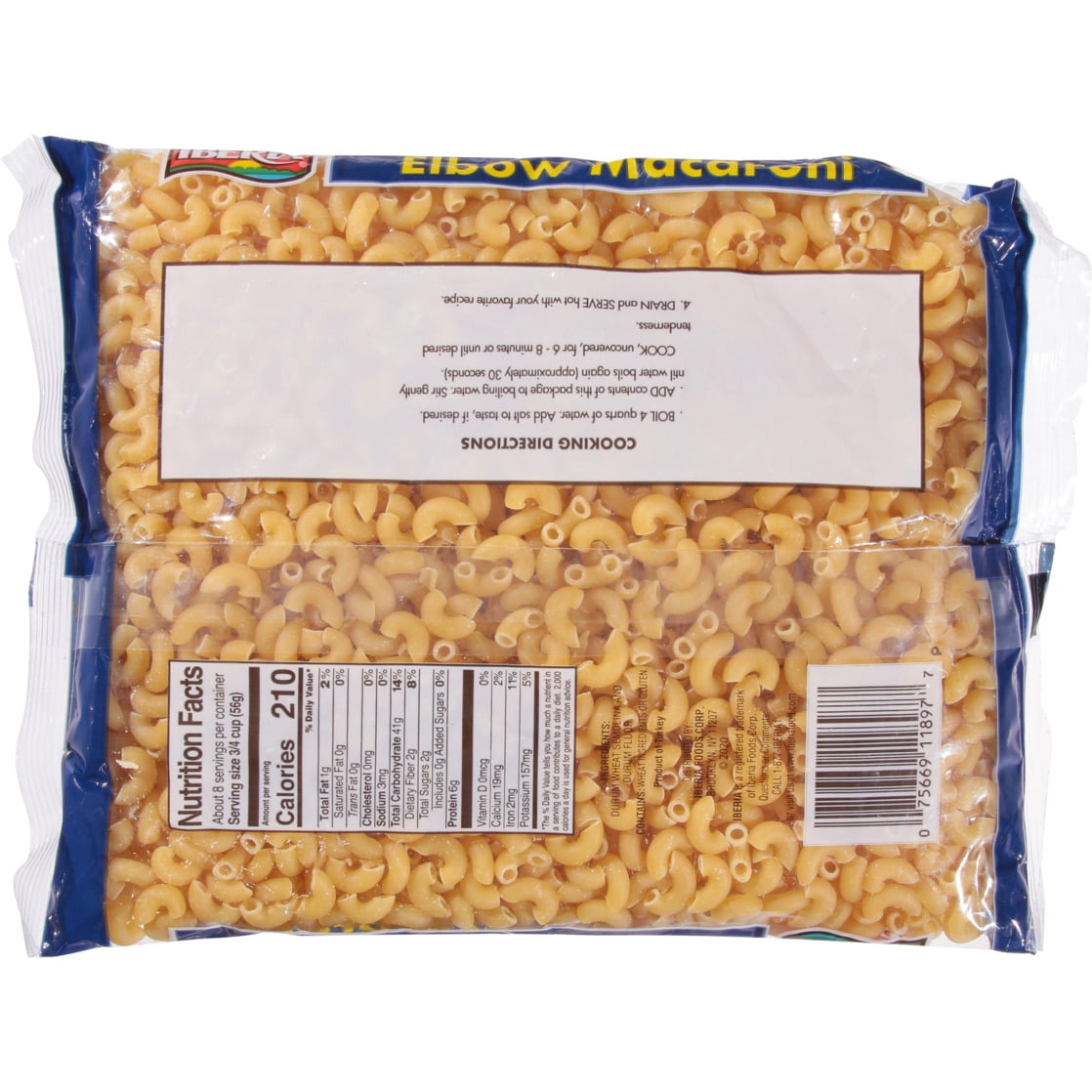 Iberia Elbow Macaroni, 16 oz