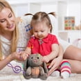 thumbnail image 3 of Relief bunny, breathing stuffed animals, anxiety relief plush toys with rhythmic breathing movements and music, cute baby sleep music, 3 of 5