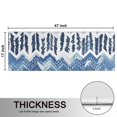 thumbnail image 5 of Kitchen Rugs Sets Of 2,Blue Chevron Geometric Boho Pattern Anti Fatigue Kitchen Mat Rugs Non Slip Washable,Decorative Kitchen Floor Mats for Kitchen,Sink,Laundry,17"X47", 5 of 5