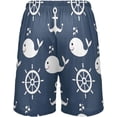thumbnail image 3 of GZHJMY Anchor Pajama Pants Short for Men, Lounge Pants Lightweight Men Pajama Bottoms with Drawstring Pockets, Christmas New Year Birthday Gifts, XX-Large, 3 of 7