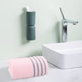 thumbnail image 1 of Toalla de baño grande de algodón Lisbinx (34 x 73 cm) | Toalla deportiva extragrande y gruesa | Suave, absorbente y de secado rápido | Para hombre y mujer | Azul, rosa, blanco y amarillo, 1 of 7