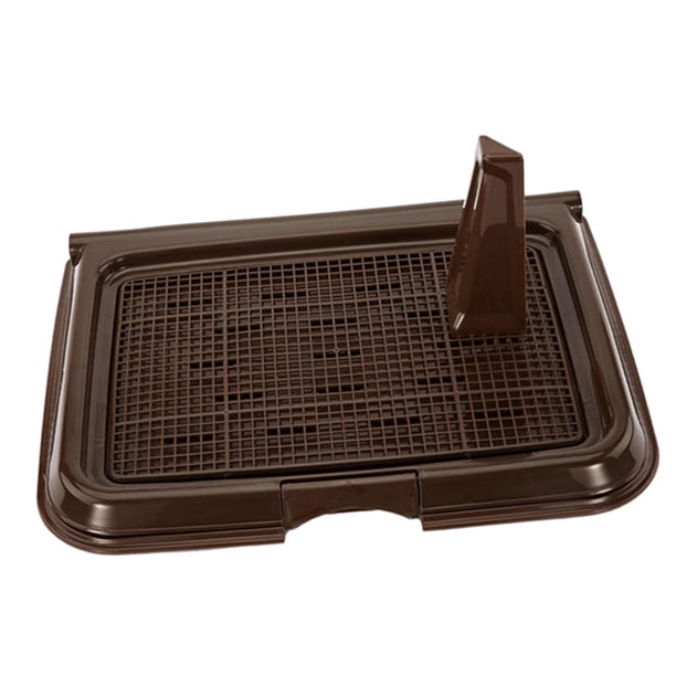 Bandeja para orinal de perro, orinal, suministros para mascotas, otras mascotas, antideslizante, fácil de limpiar, para cachorros Café