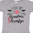 thumbnail image 4 of Inktastic I Love My Grandma and Grandpa Heart and Arrows Boys or Girls Baby Bodysuit, 4 of 5