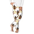thumbnail image 2 of Hirioo Colorful maple leaf owl for Teenagers' Pajama Pants Womens Lounge Pants with Pockets Pj Bottoms Pants for Men-Small, 2 of 6