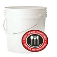 Leaktite White 5 Gallon Plastic Food Safe Bucket
