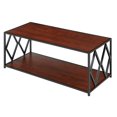 thumbnail image 2 of Convenience Concepts Table Basse Diamant en Métal Noir Finition Bois Expresso, 2 of 3