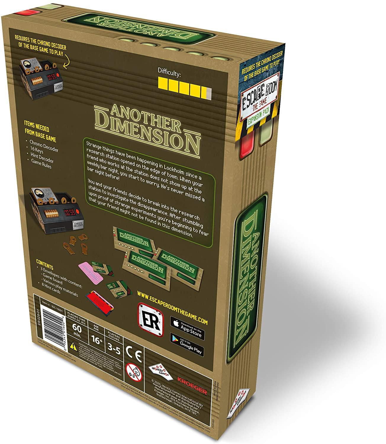 Identity Games Escape Room The Game Expansion Pack: Another Dimension