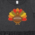 thumbnail image 4 of Inktastic Thanksgiving Day Turkey Football Fan Girls Toddler Dress, 4 of 5