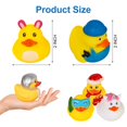 thumbnail image 3 of Juguete de baño con forma de pato de goma Audaisyly para niños, 50 unidades, surtido, 3 of 7