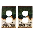 thumbnail image 2 of Pack of 2 Rustic Forest Bear Mother And Cub Double Receptacle Wall Outlet Plate, 2 of 7