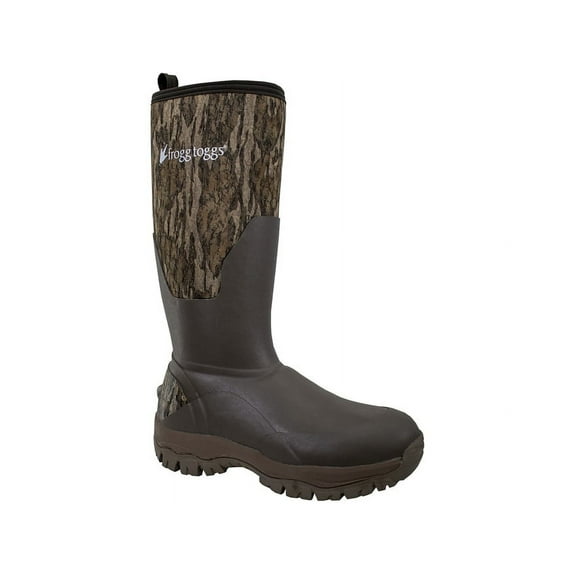 Frogg Toggs Men's Ridge Buster 16" Waterproof 1200 Gram Insulated Rubber Boots Rubber Mossy Oak Bottomland 12 D
